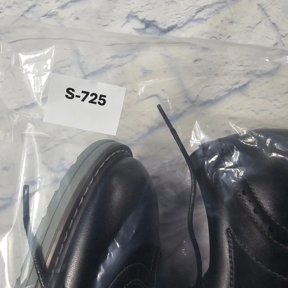 Nunn Bush Wingtip Oxford Mens 10 Black Dual Comfort Brogue Dress Shoes
